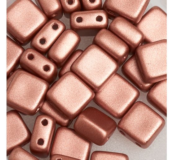 Glass bead "Square", 35 pieces