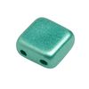 Glass bead "Square", 35 pieces Green