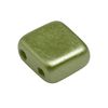 Glass bead "Square", 35 pieces Olive