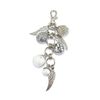Key- Bag pendant set "Lucky Charms" Silver