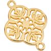 Charms connector "Ornament" Gold