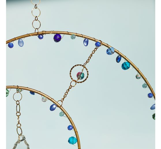 Glass cut beads, 10 mm, 35 pieces