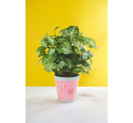 Terracotta-rose pots, 3 pcs