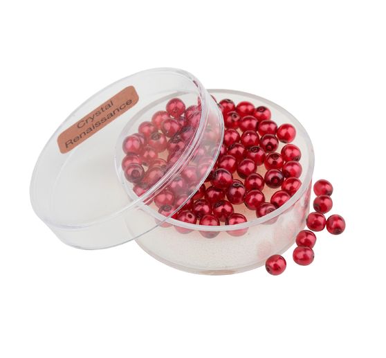 Crystal Renaissance glass wax bead, 4mm, 75 pieces