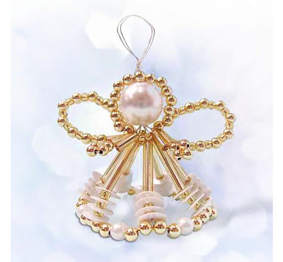 Korálková sada na tvoření andělů "Arielle", cca 7 cm