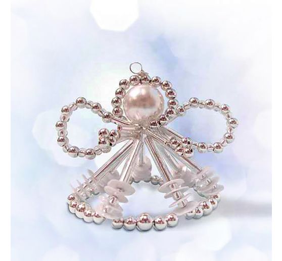 Korálková sada na tvoření andělů "Arielle", cca 7 cm