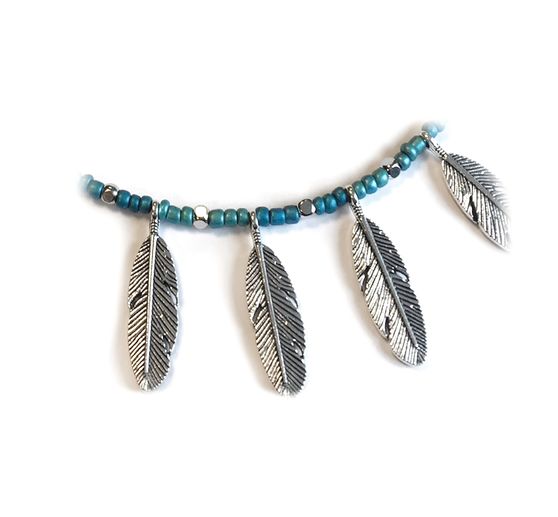 Decoration pendant "Feathers" 6 pieces