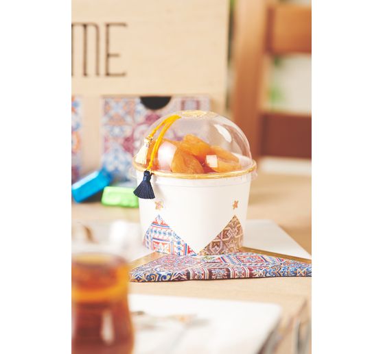 Tassel with eyelet, 8 pieces, 15 mm