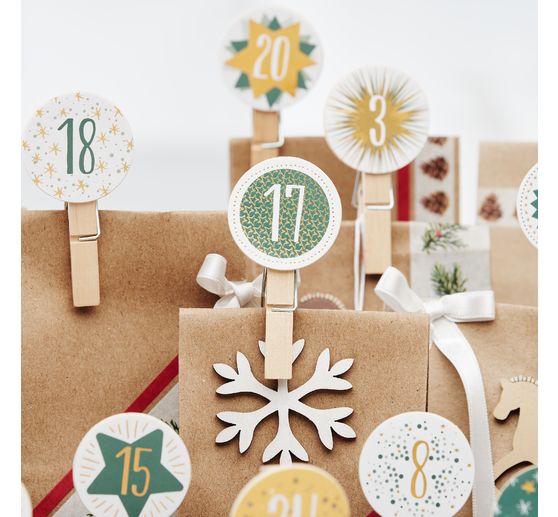 VBS Wooden clip "Button round"