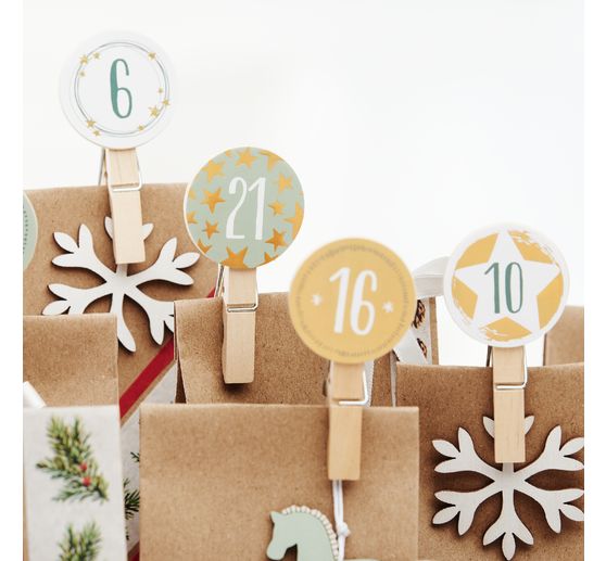 VBS Wooden clip "Button round"