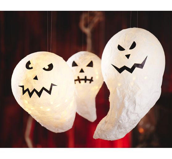 Halloweenské obličeje" samolepky