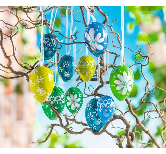 VBS akrylové vejce, 8 cm, 6 kusů