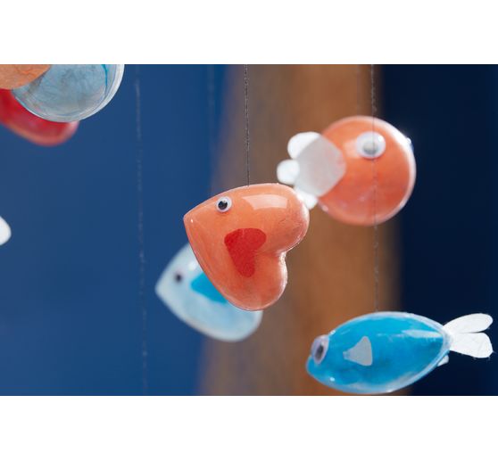 Acrylic form "Heart", 6 cm, 6 pcs.