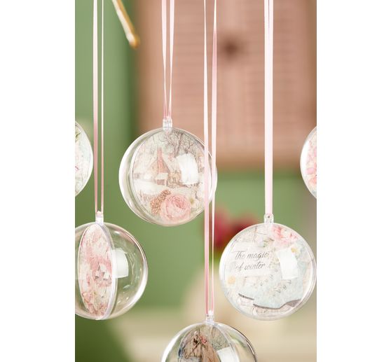 Akrylová koule VBS, Ø 8 cm, 6 kusů