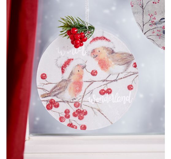 Napkin "Christmas Robins"