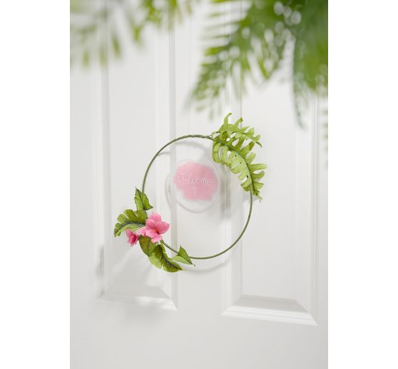 Kovový prsten "Circle", bílý