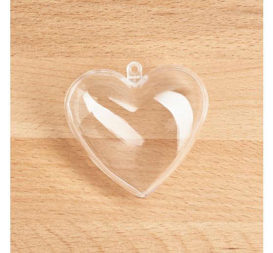Acrylic form "Heart", 6 cm, 6 pcs.