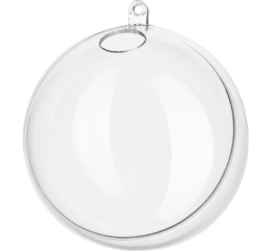 Akrylov&aacute; koule s otvorem, &Oslash; 8 cm