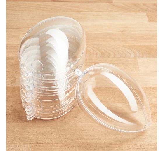 VBS Acrylic egg with hole, 6 pcs.
