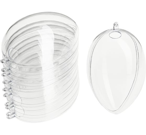 VBS Acrylic egg with hole, 6 pcs.