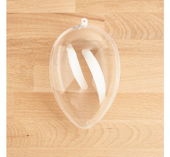 Akrylov&eacute; vejce s otvorem, 14 cm