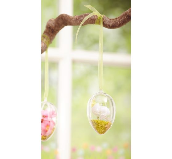 VBS akrylové vejce, 8 cm, 6 kusů