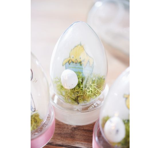 VBS akrylové vejce, 8 cm, 6 kusů