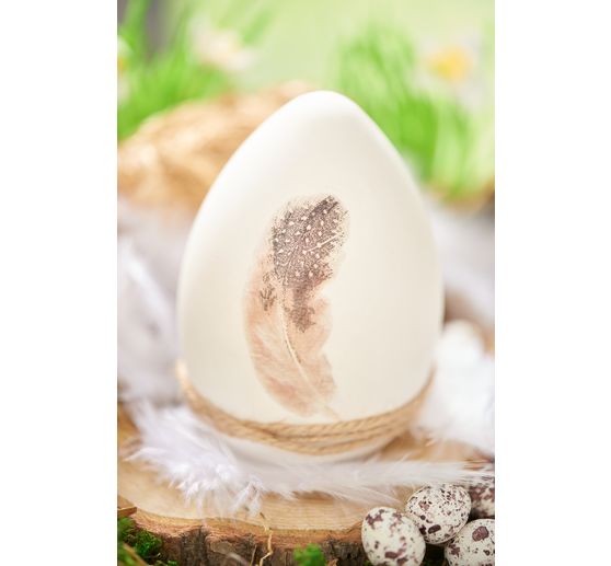 Akrylové vejce s otvorem, 8 cm