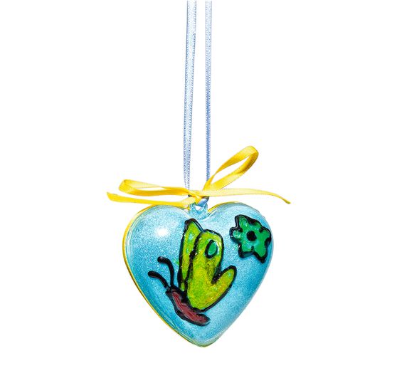 Acrylic form "Heart", 6 cm, 6 pcs.