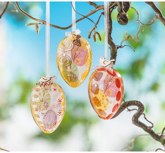 VBS akrylové vejce, 8 cm, 6 kusů