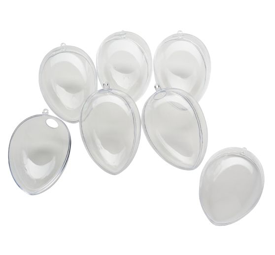 VBS akrylové vejce s otvorem, 6 kusů