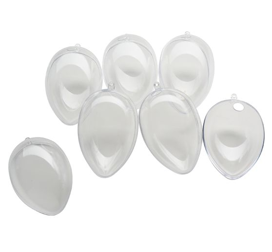VBS akrylové vejce s otvorem, 6 kusů