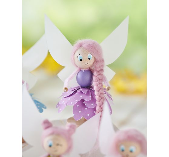 Dřevěné korálky, Ø 4 mm, cca 165 kusů