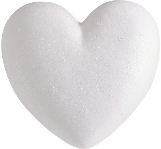 Polystyrene figure Heart, rounded