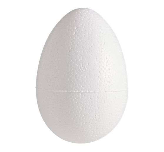Polystyrene egg, 10 x 7,5 cm