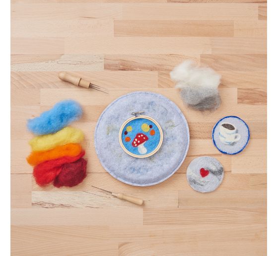 VBS Felting wool "Assorted", 16 colors