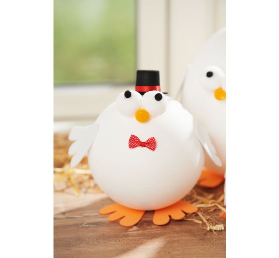 Polystyrenová koule, Ø 15 cm, 2 díly