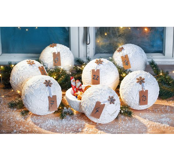 Polystyrenová koule, Ø 15 cm, 2 díly