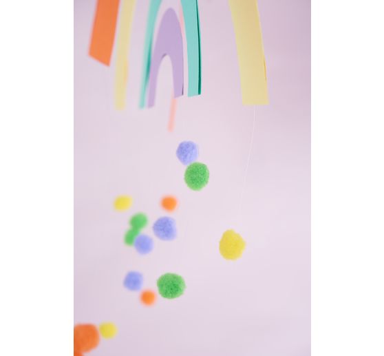 Pompoms "Colors & Sizes Mix", 100 pieces