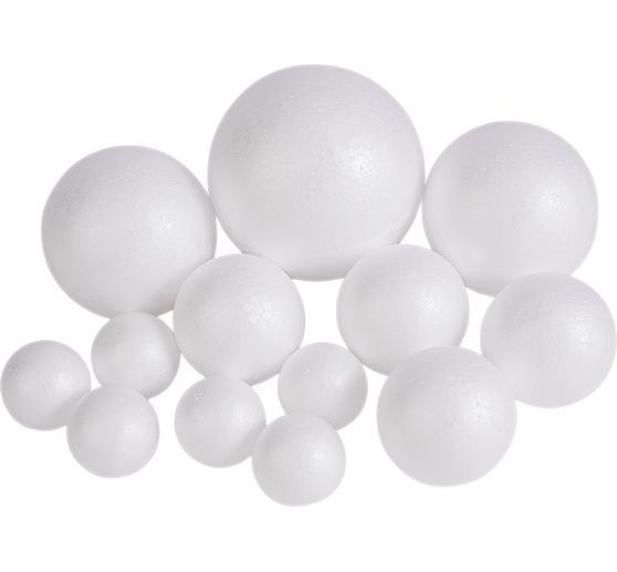 VBS Polystyrene ball set, 13 pieces