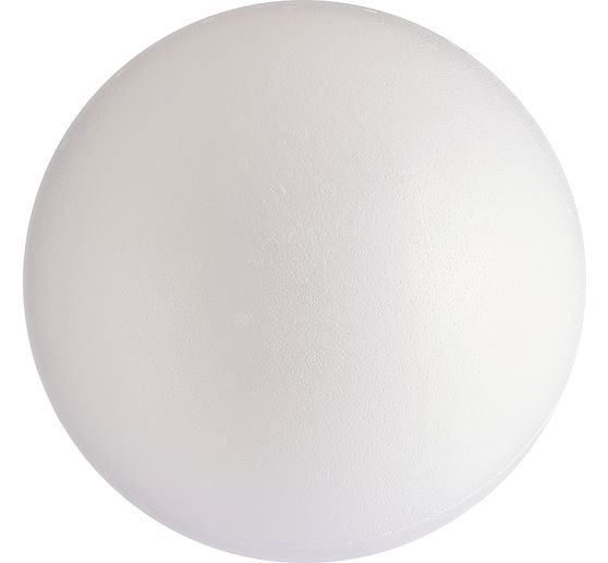 Polystyrene ball, Ø 30 cm, 2 parts