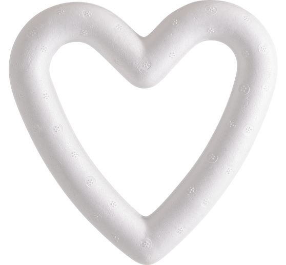 Polystyrene-heart frame, 15 cm