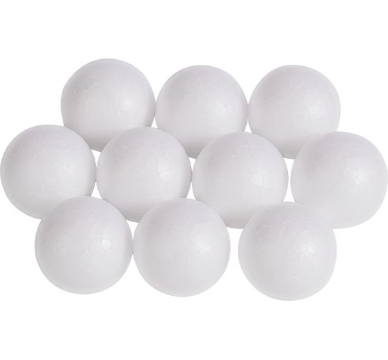 VBS Polystyrene ball, Ø 3 cm, 10 pieces