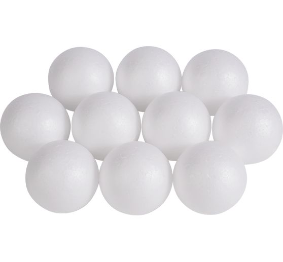 VBS Polystyrene ball, Ø 6 cm, 10 pieces