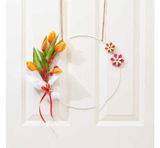 Kovový prsten "Circle", bílý