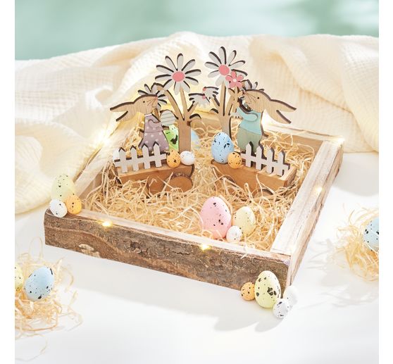 VBS Decorative tray with bark