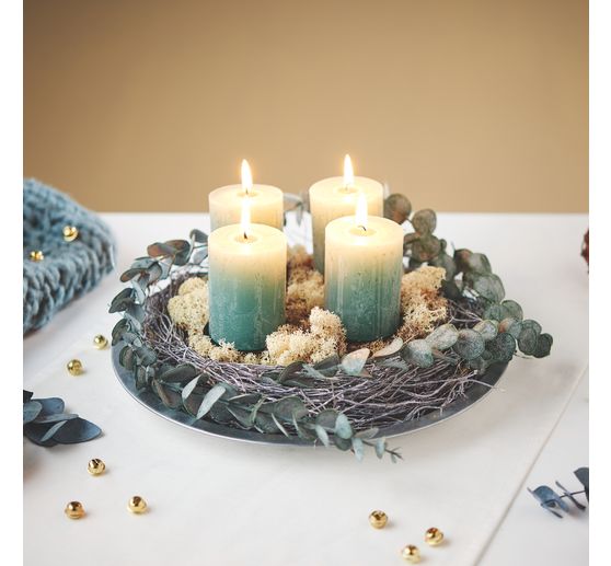 Sloupková svíčka "Rustik", Ø 6 x 8 cm