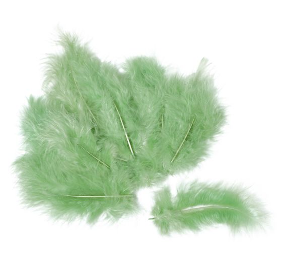 Marabou feathers, about 15 pieces