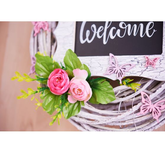 VBS Ranunculus, artificial, Pink, approx. 28 cm, 10 pieces