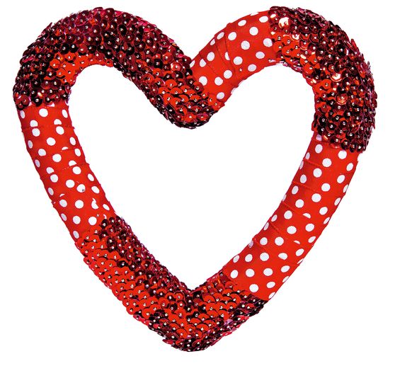 Polystyrene-heart frame, 15 cm